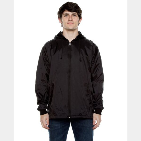 Unisex Nylon Full Zip Hooded Jacket Thumbnail