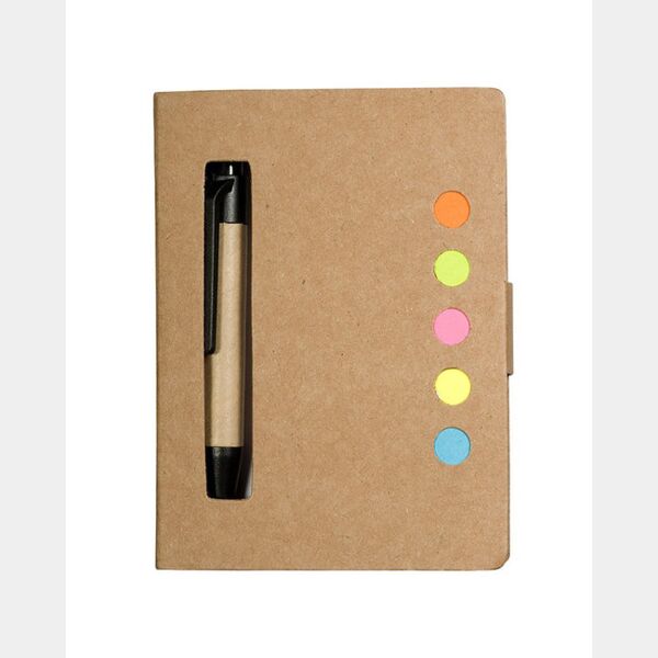 Eco Stowaway Sticky Jotter With Pen Thumbnail