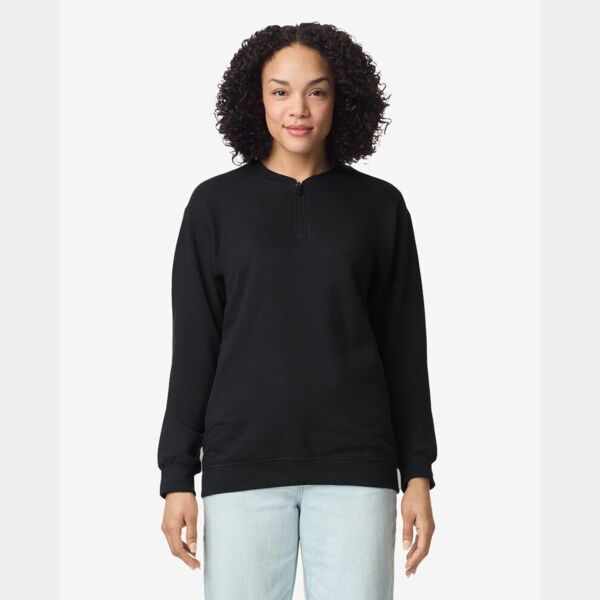 Unisex Softstyle® Midweight 1/4 Zip Sweatshirt Thumbnail