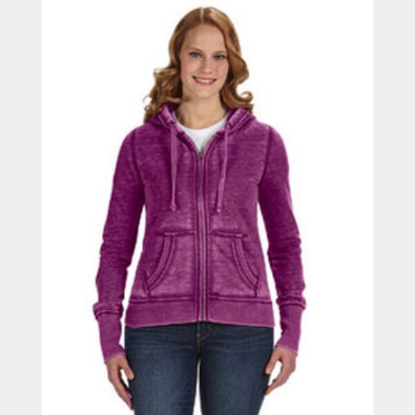 Ladies' Zen Full-Zip Fleece Hooded Sweatshirt Thumbnail