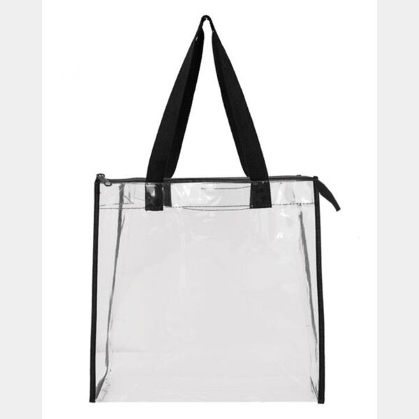 Clear Zippered Tote with Full Gusset Thumbnail