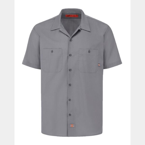 Men's Tall Industrial Short Sleeve Work Shirt Thumbnail