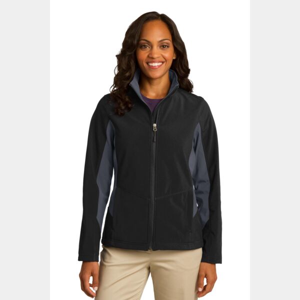 Ladies Core Colorblock Soft Shell Jacket Thumbnail