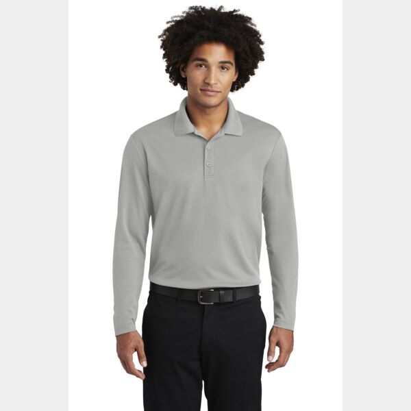® PosiCharge ® RacerMesh ® Long Sleeve Polo Thumbnail