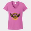 Ladies Heavy Cotton ™ 100% Cotton V Neck T Shirt Thumbnail