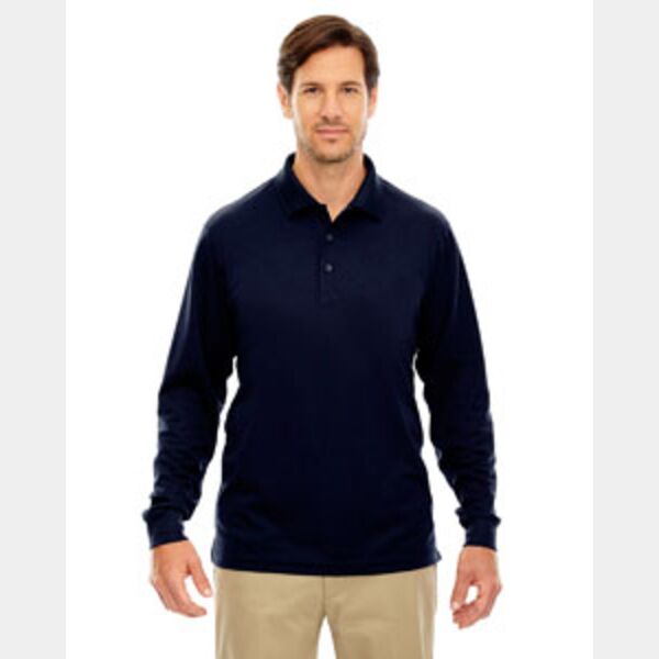 Men's Tall Pinnacle Performance Long-Sleeve Piqué Polo Thumbnail