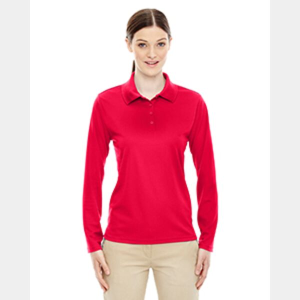 Ladies' Pinnacle Performance Long-Sleeve Piqué Polo Thumbnail