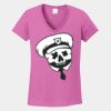 Ladies Heavy Cotton ™ 100% Cotton V Neck T Shirt Thumbnail