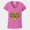 Ladies Heavy Cotton ™ 100% Cotton V Neck T Shirt Thumbnail